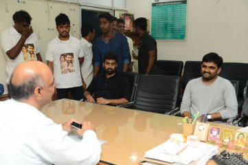 London Babulu Movie Team at KBN College Vijayawada